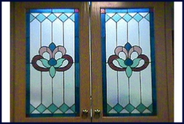 stained glass panels for cabinets and windows