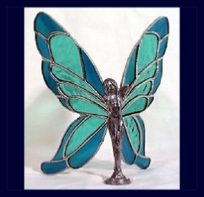 teal and blue butterfly wings