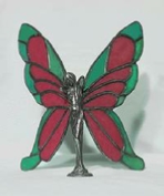 red and green butterfly wings