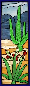 desert sidelight stained glass
