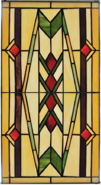 southwest 10  stained glass panel