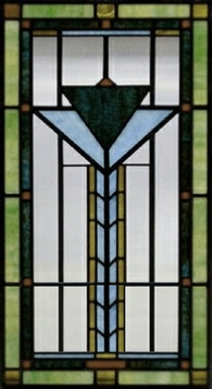 southwest 9 stained glass window panel