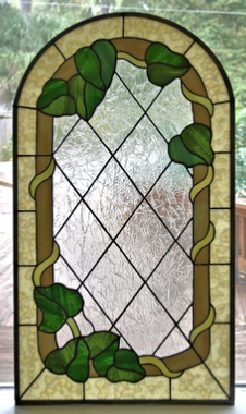 ivy vine stained glass window