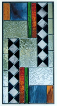 deco 2 stained glass panel