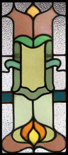 stained glass panel - Traditional Edwardian