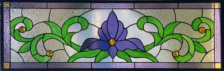 victorian iris transom