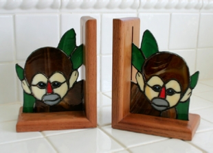 monkey face bookends